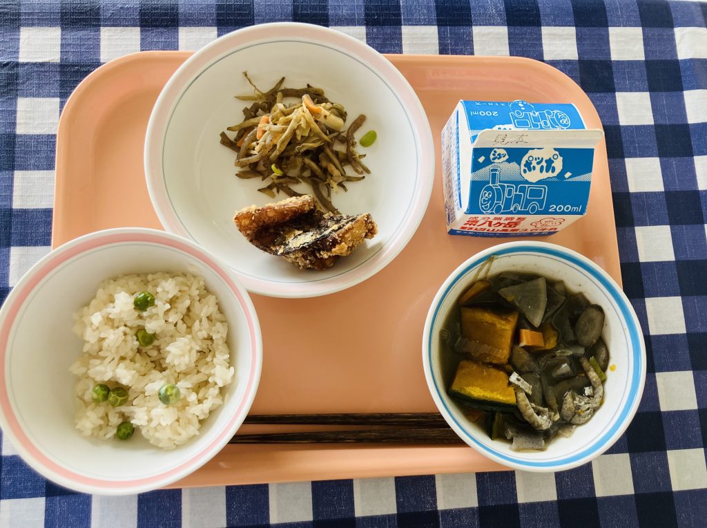 旬のグリーンピース♪