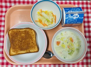 きな粉をトーストで♪