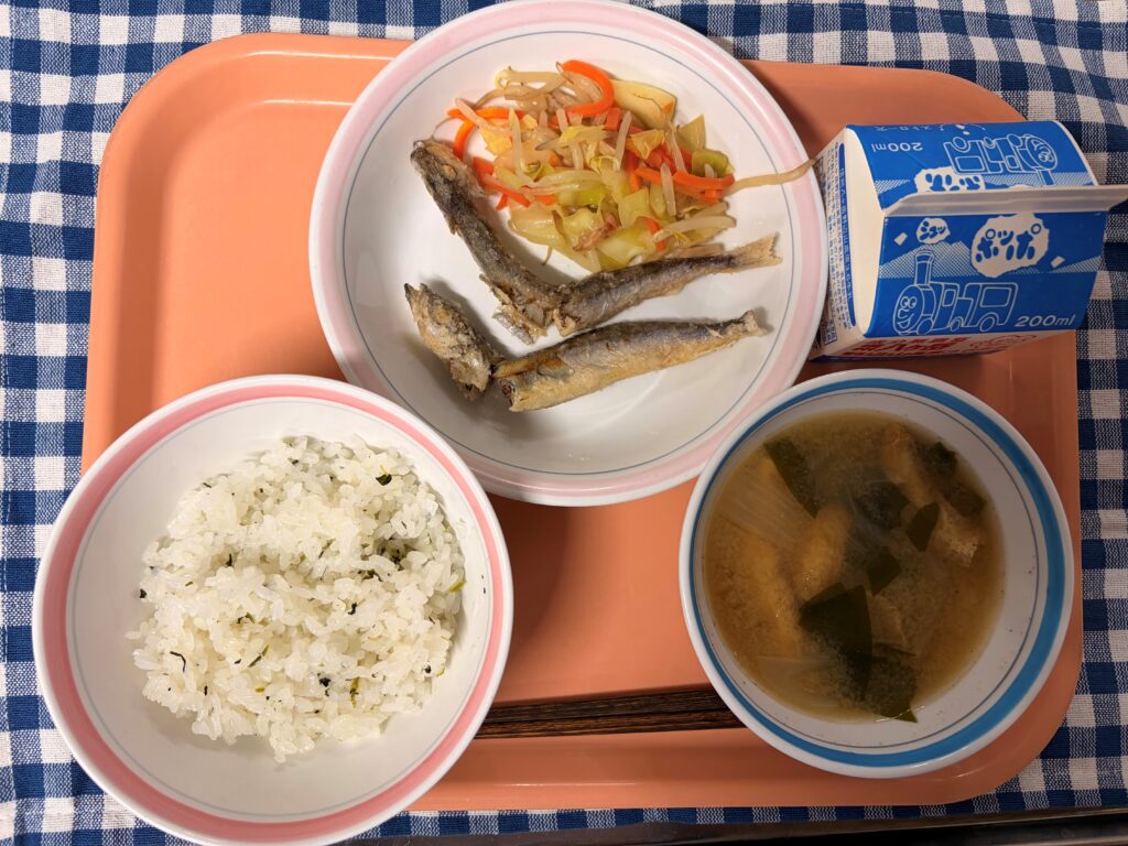 がんばって食べました🐟